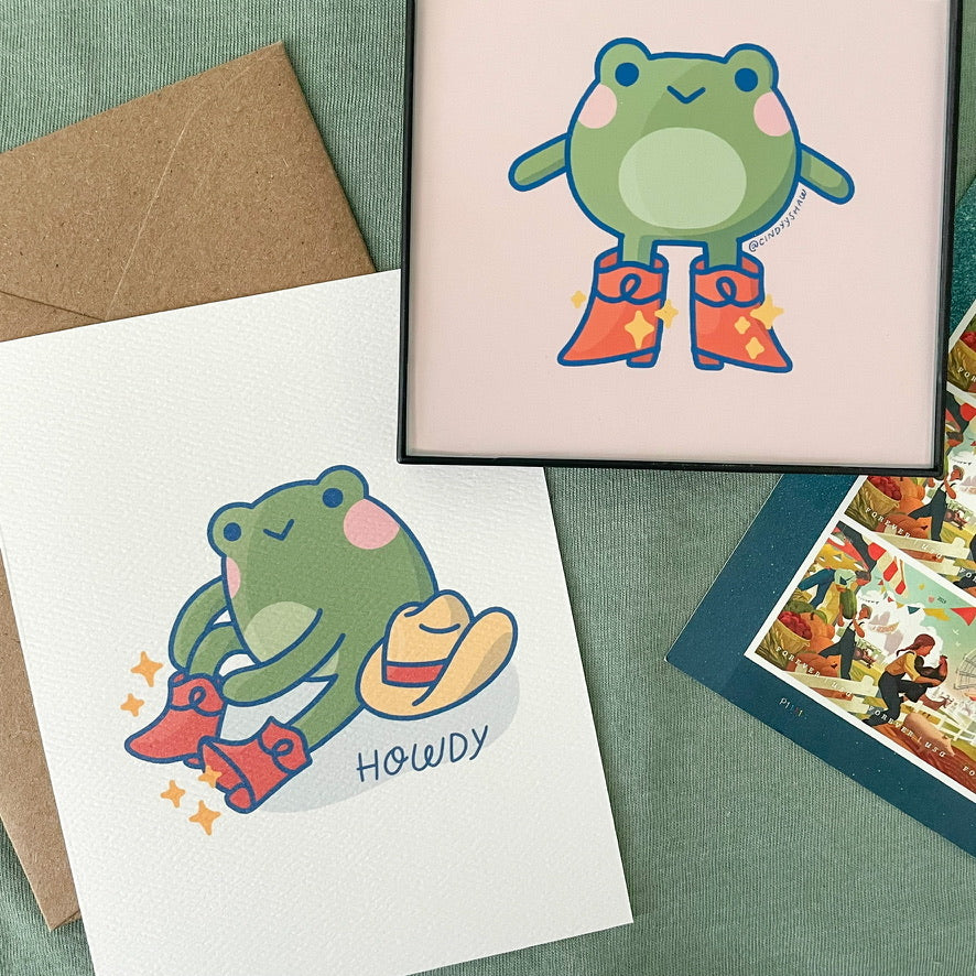 Howdy Frog Card