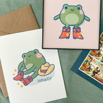 Load image into Gallery viewer, Howdy Frog Card
