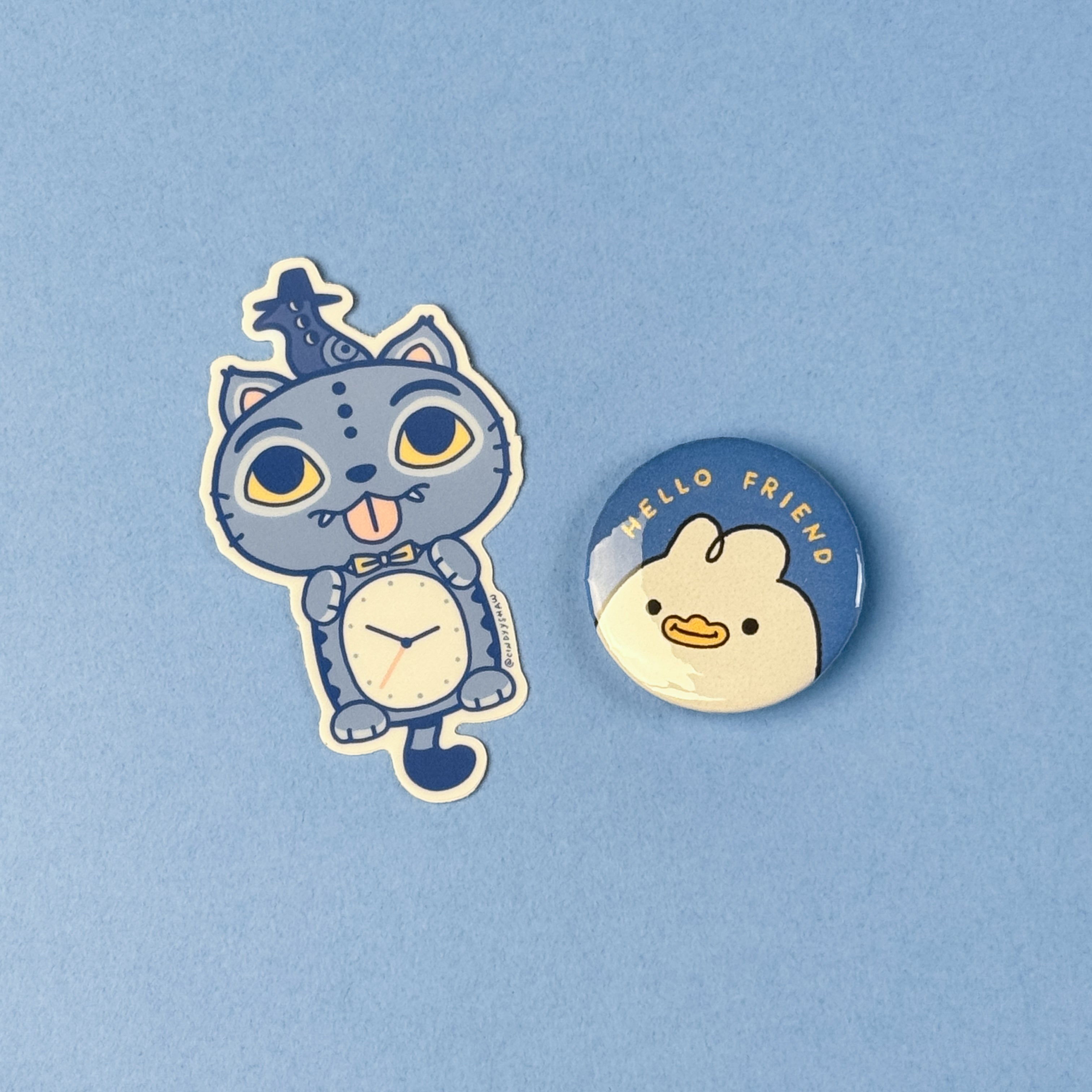 Hello Friend Duck Button