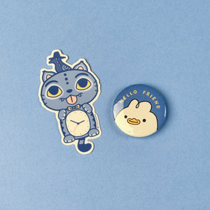 Hello Friend Duck Button