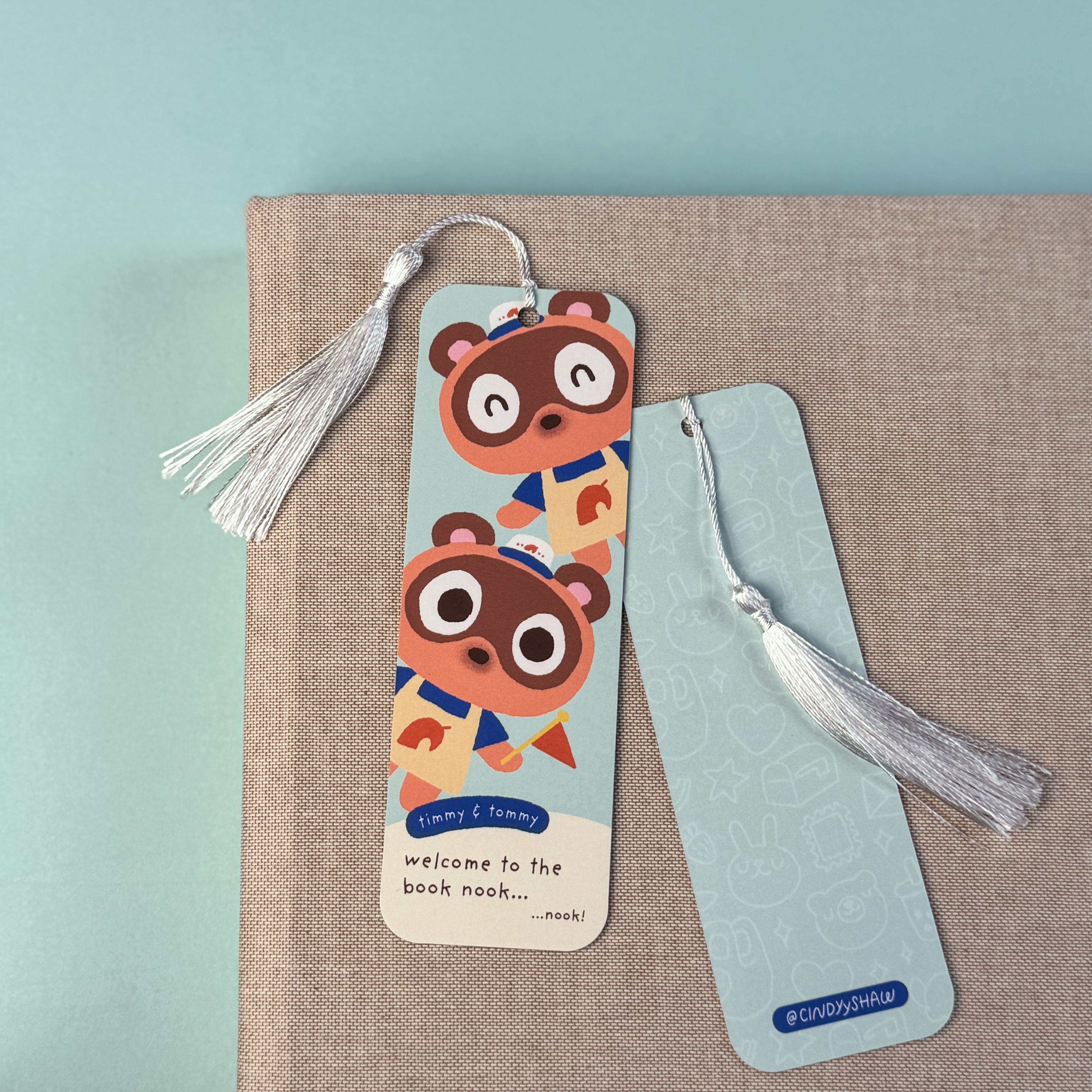 Tanuki Twins Bookmark