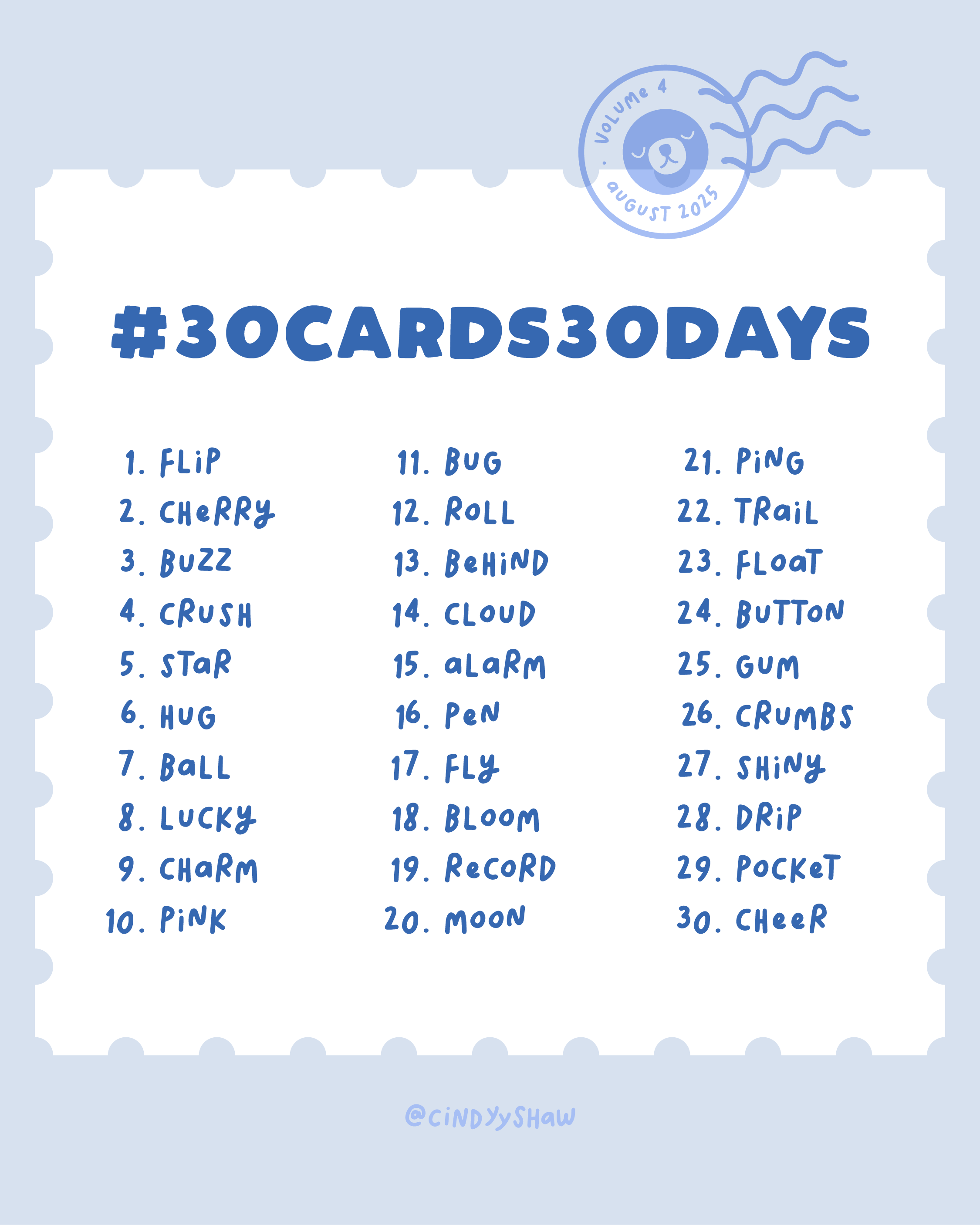 #30cards30days Vol. 4