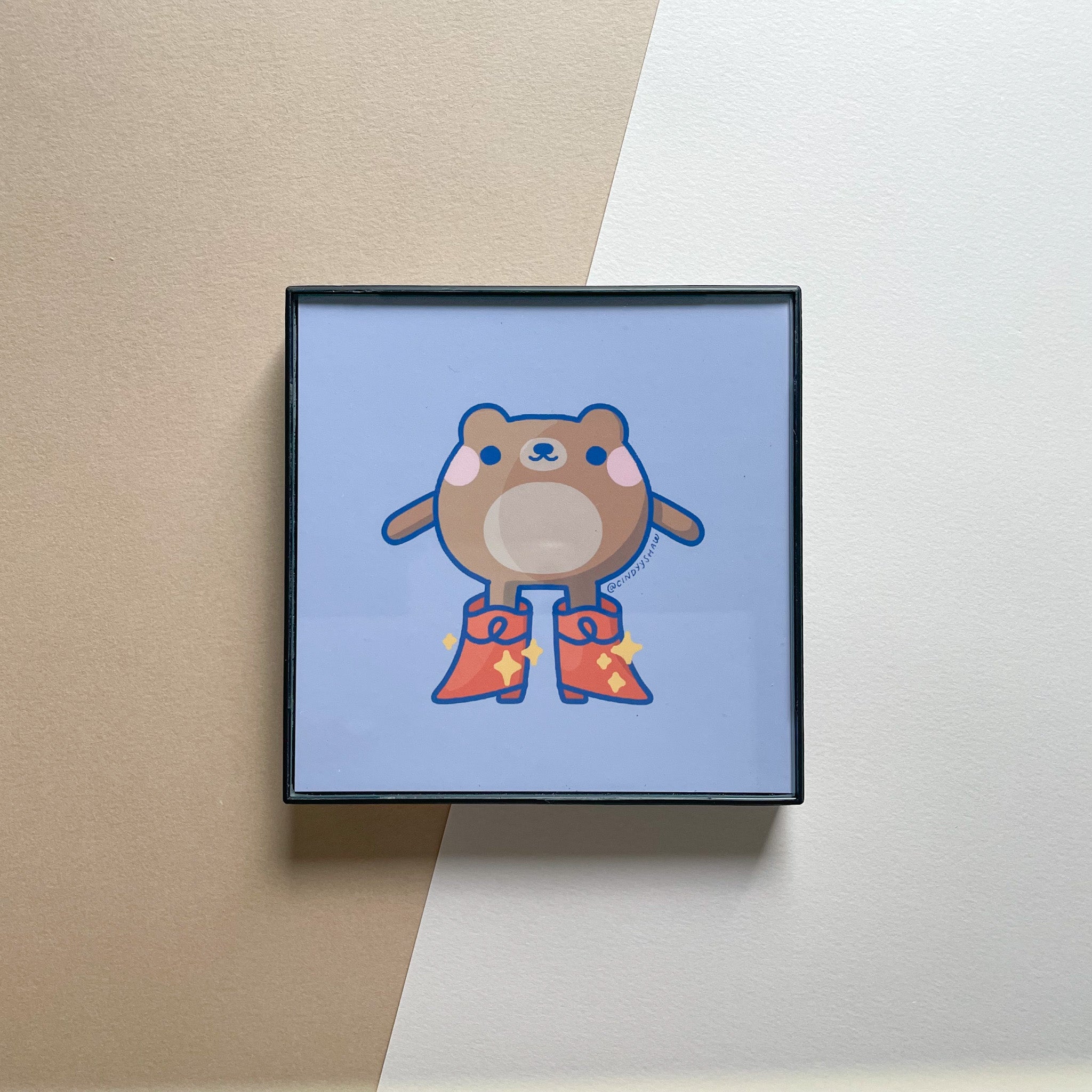 Bear in Boots Mini Print