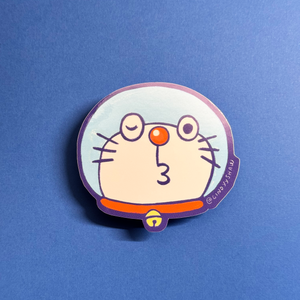 Robot Cat Vinyl Sticker