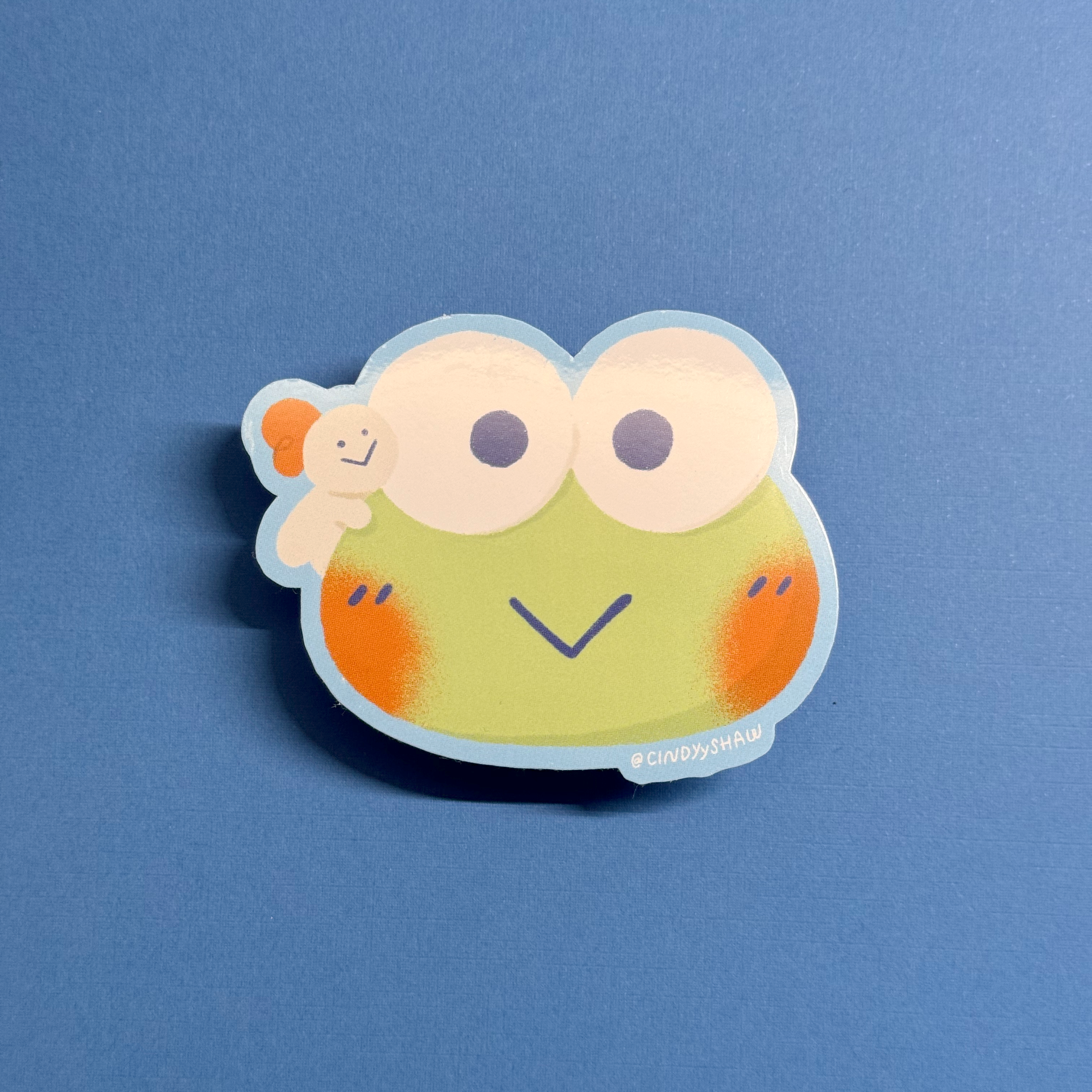 Frog and Friend Vinyl Sticker
