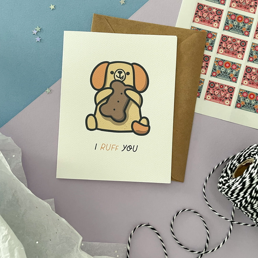 Dog - I RUFF You Card