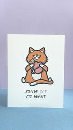 Load image into Gallery viewer, Cat - You&#39;ve CAT My Heart Card
