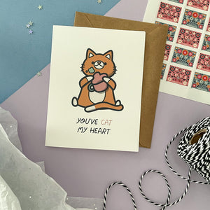 Cat - You've CAT My Heart Card