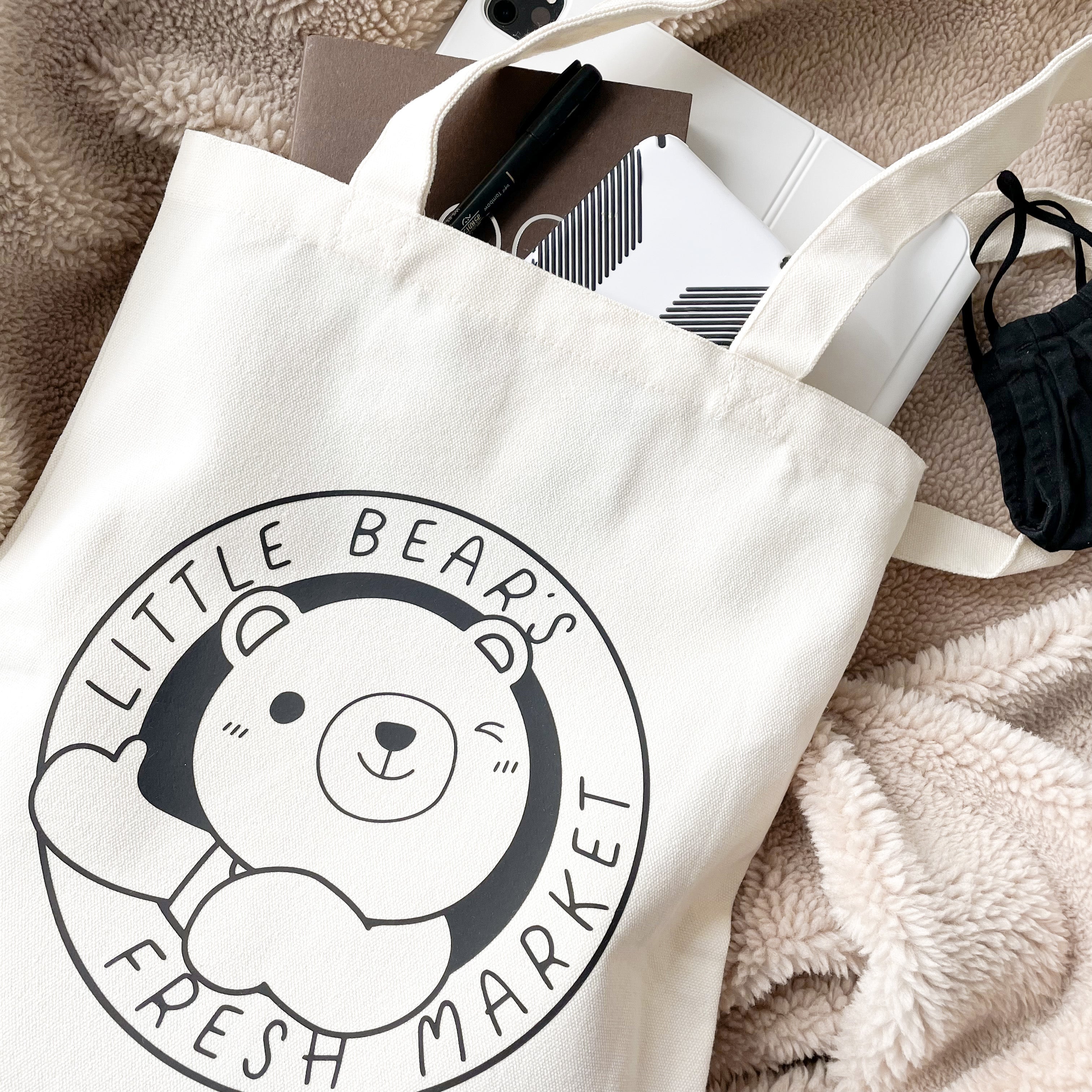 Little Bear's Fresh Market Tote Bag (Luxe)