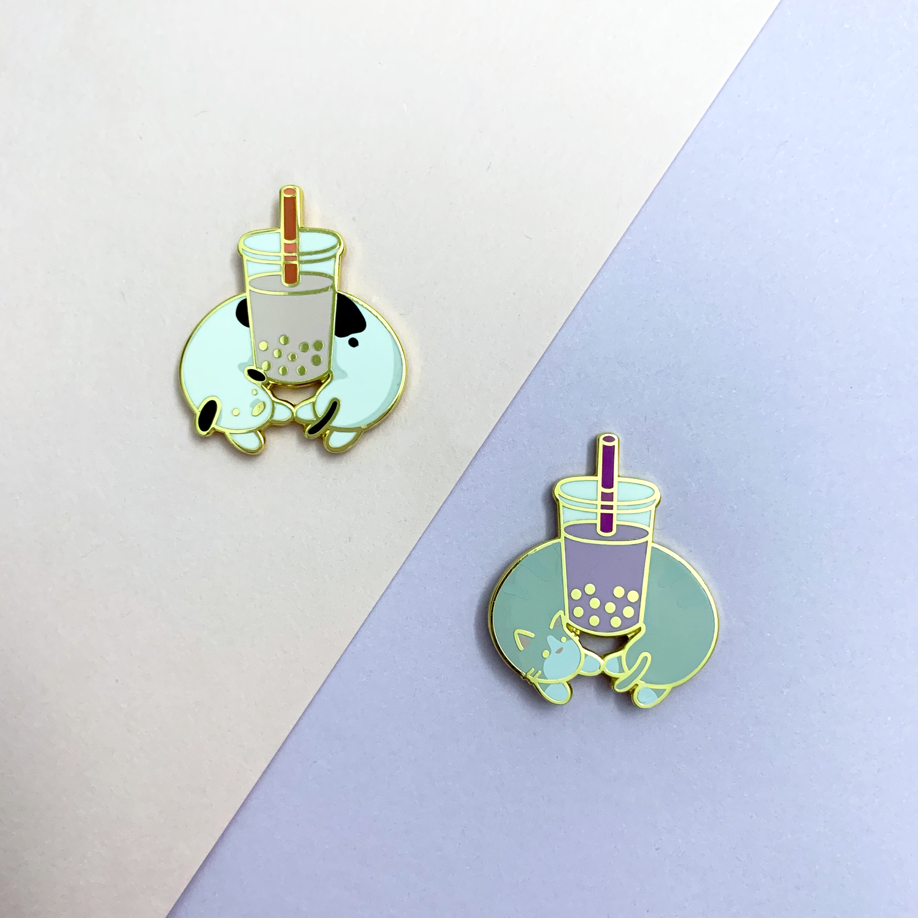 Boba Cat Pin