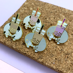 Boba Cat Pin