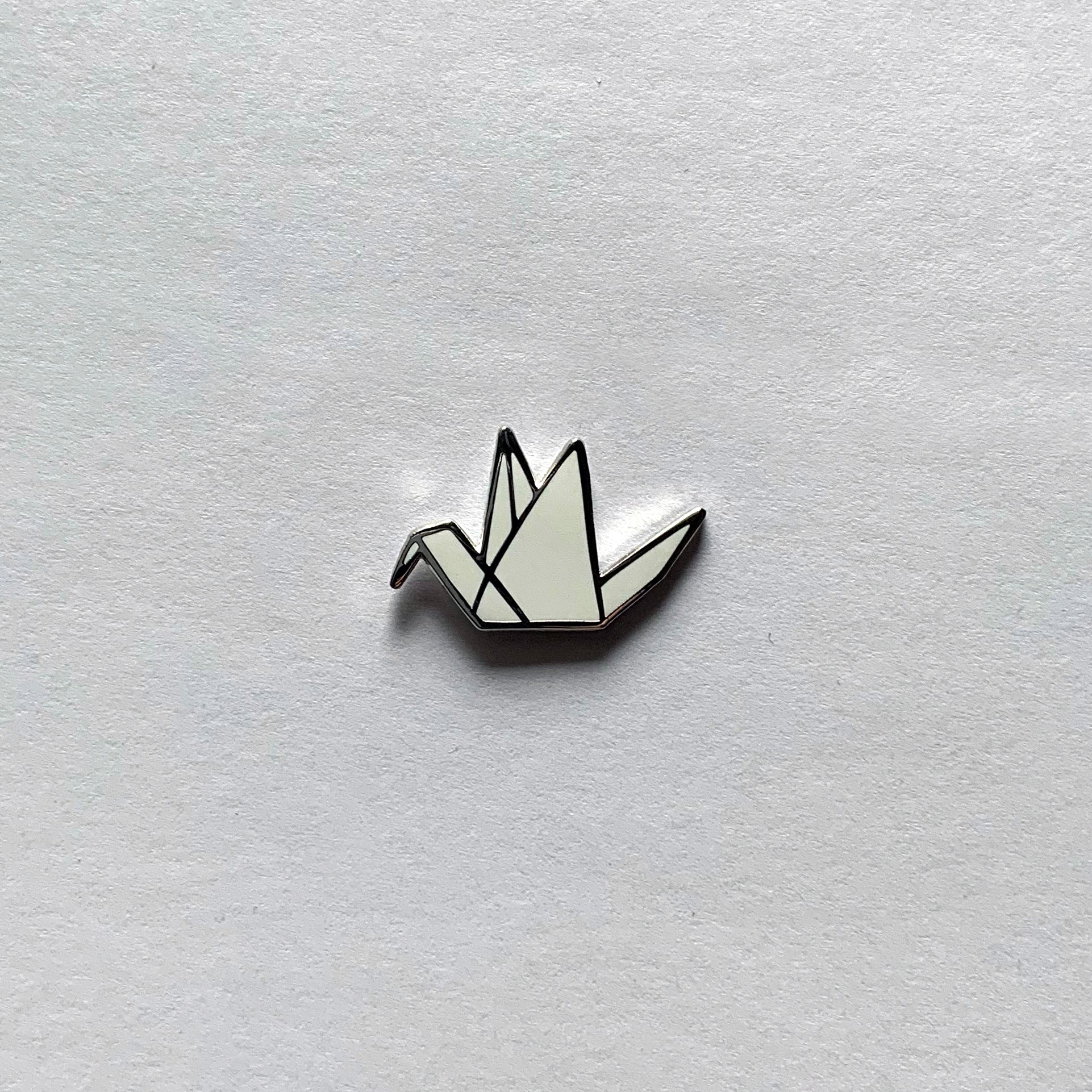 Origami Crane Pin