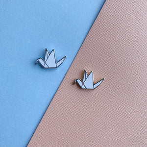 Origami Crane Pin