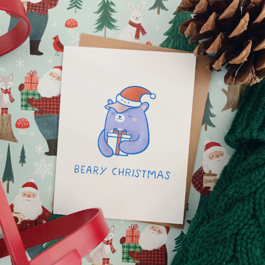 Beary Christmas Card
