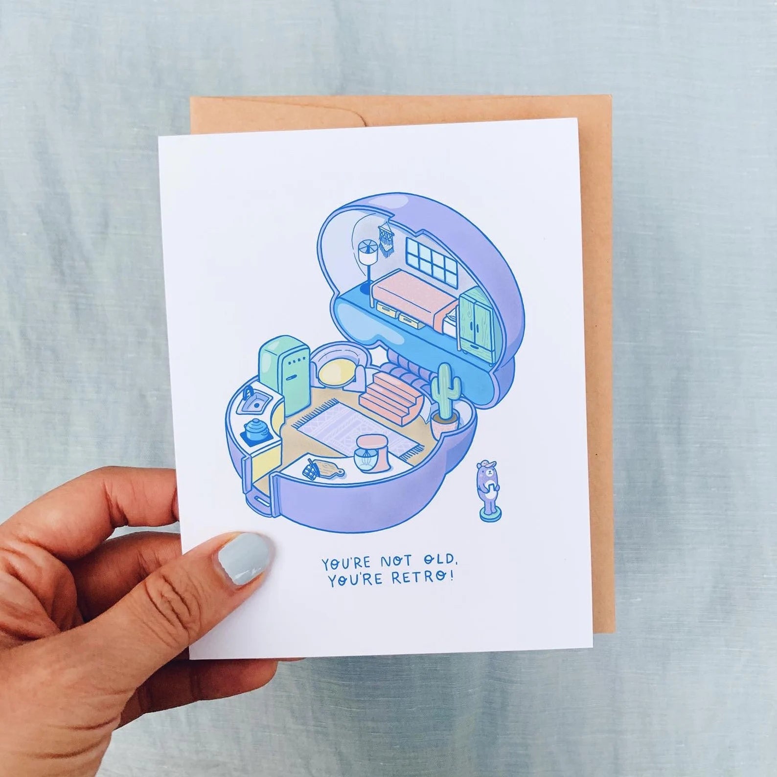 Pocket Bear Birthday Card