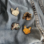 Load image into Gallery viewer, Charity Wolf Pin
