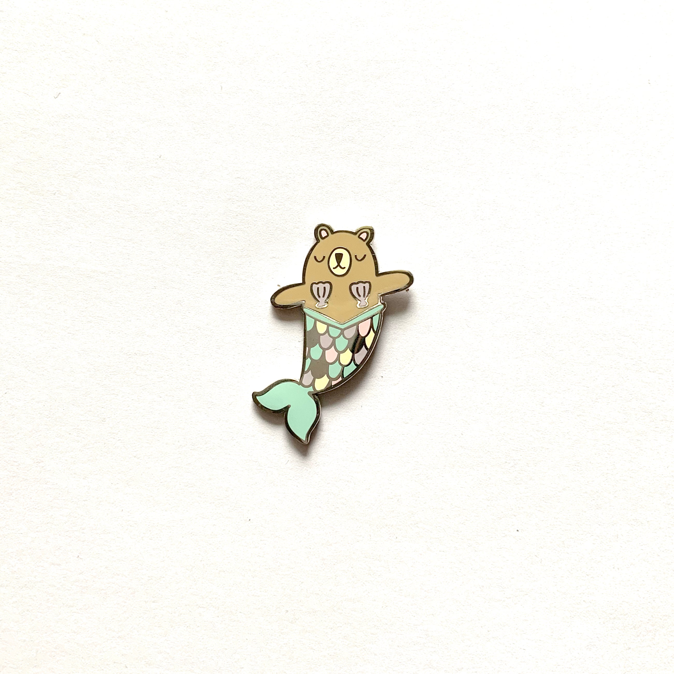Mermaid Bear Pin